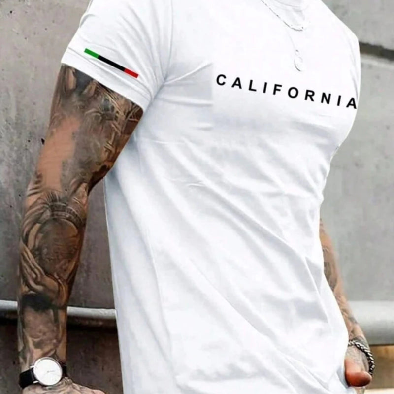 Camiseta Masculina California 100% Algodão