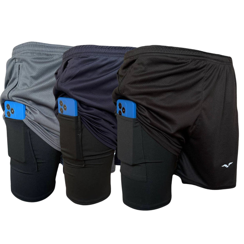 Shorts Masculino Bermuda Compressão Para Treino