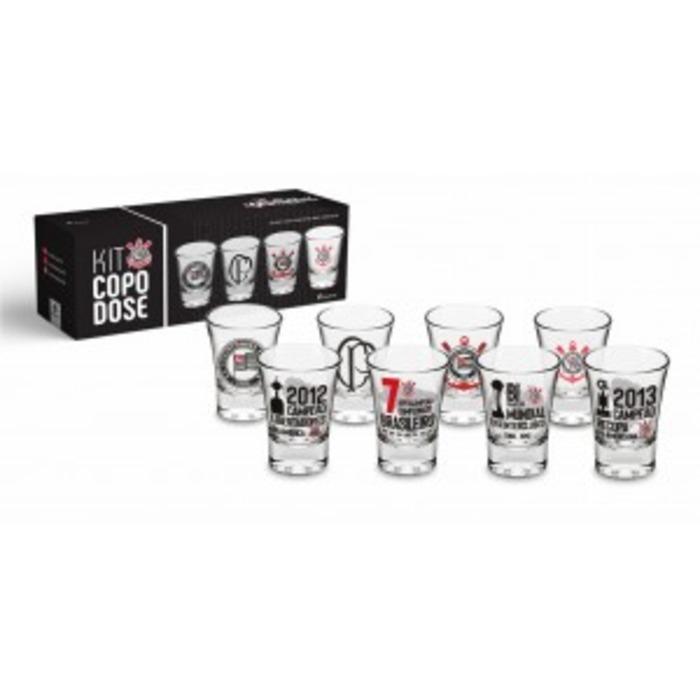 KIT COPO DOSE COM 04 UNIDADES 60 ML CORINTHIANS